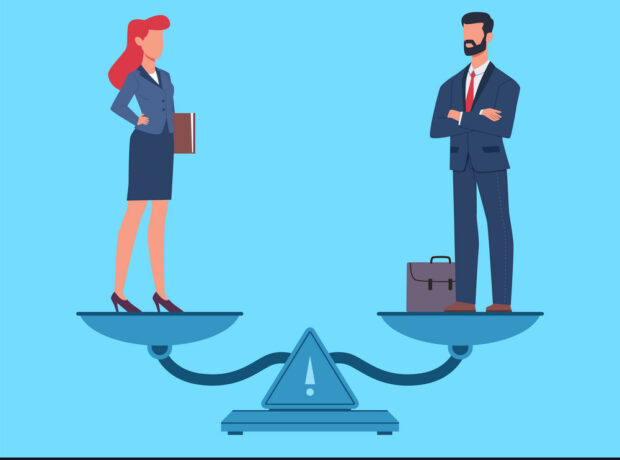 image-gender-equality-man-and-woman-in-business-suits-standing-on-scales-in-balance-equal-rights-and-pay-salary-and-fairness-for-both-sexes-opportunities-for-employee-vector-flat-concept