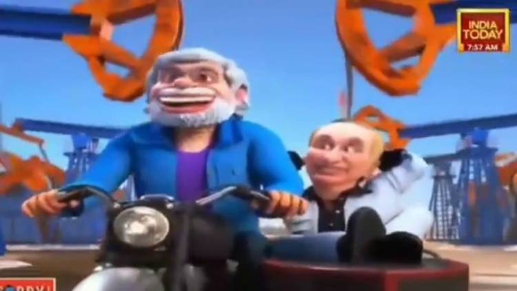 Hindistanda Putin və Modini əks etdirən cizgi filmi yayımlandı