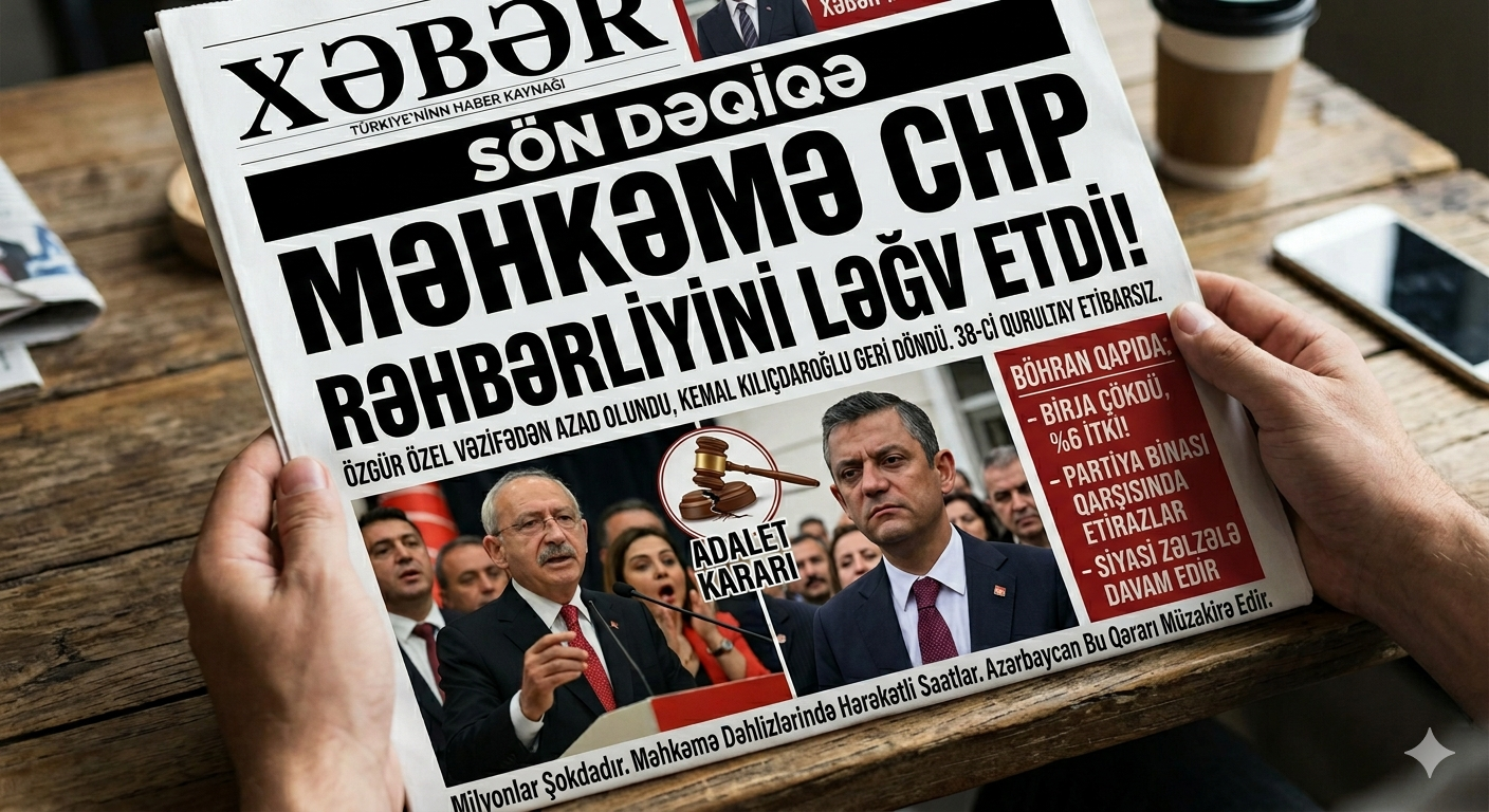 Özgür Özəlin sədirliyi ləğv edildi